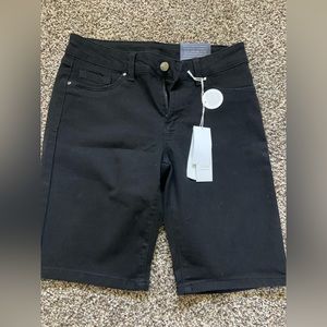 NWT black denim shorts